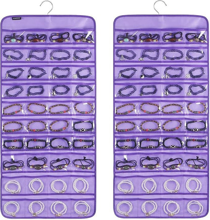 80 Pockets Hanging Jewelry Organizer by ANZORG