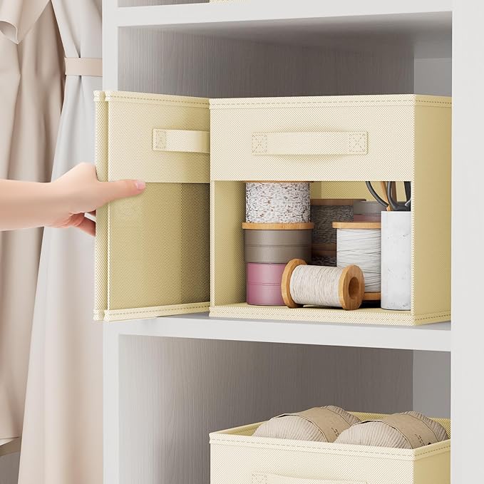 DIMJ Storage Cubes, Cube Storage Bin, 10 Pack Foldable Storage Cubes - Image 4