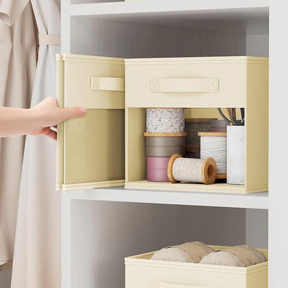 DIMJ Storage Cubes, Cube Storage Bin, 10 Pack Foldable Storage Cubes - Image 4