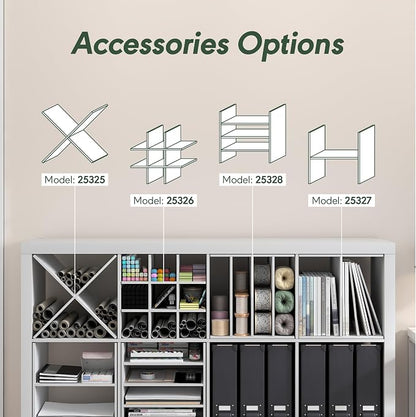 Furinno Cubicle Cube Insert, H-Shelf Cube Organizer, 2-Tier Shelf Accessory - Image 5