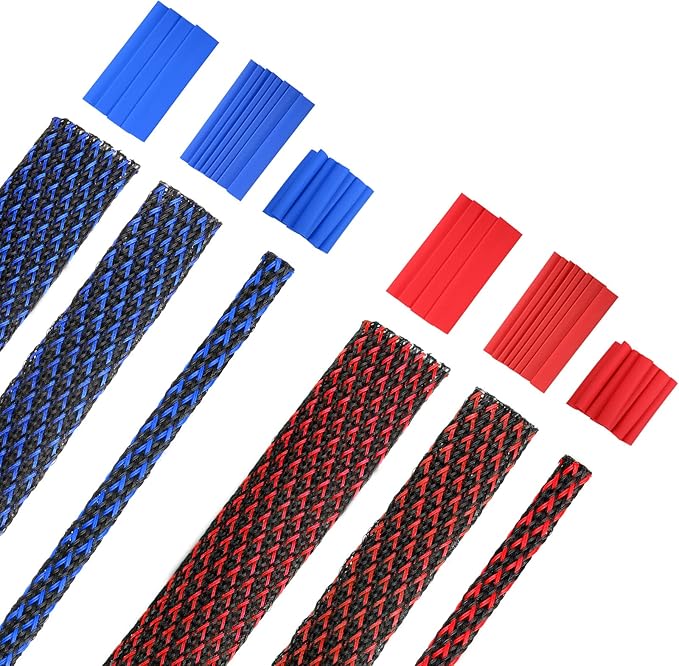 Xuniea 96ft Wire Loom Braided Cable Sleeve Covers Cord Management by Xuniea