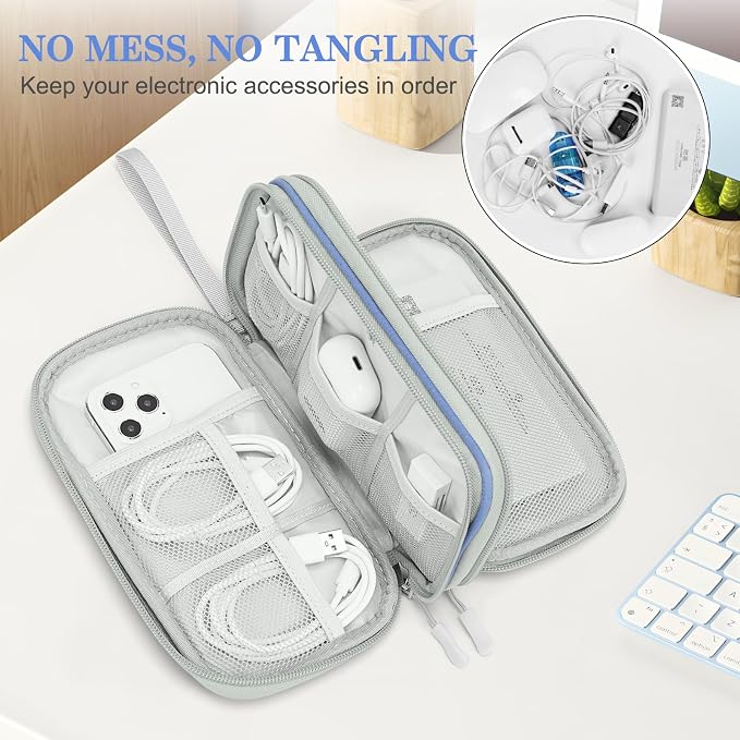 FYY Electronic Organizer, Travel Cable Organizer Bag Pouch Electronic - Image 5
