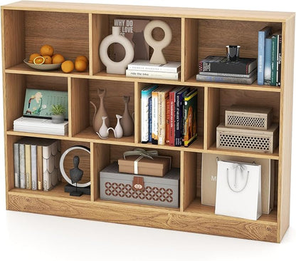Giantex 10 Cube Bookcase, 4-Tier Freestanding Bookshelf w/ 10 Open Compartments - Image 6
