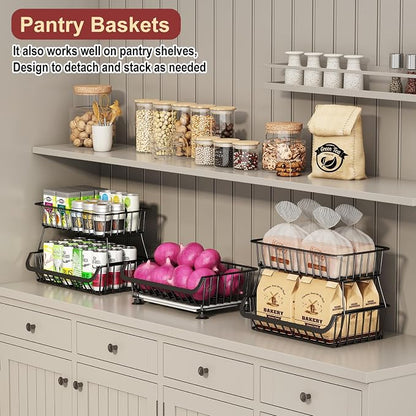 Miyawell 3-Tier Rolling Pantry Cart - Image 4