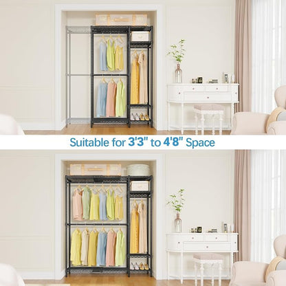 VIPEK X20 Expandable Metal Clothing Rack Adjustable from 3'3" to 4'8" Heavy - Image 2