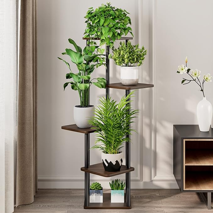 AZERPIAN Plant Stand 5 Tier Indoor Metal Flower Shelf - Image 3