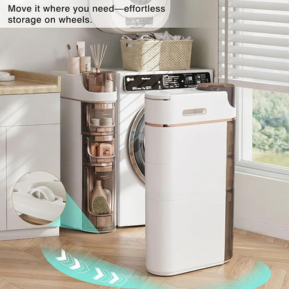 VECELO 3-Tier Slim Bathroom Storage Cabinet - Image 4