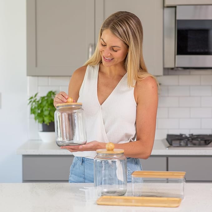 Glass Laundry Jars with Airtight Lids - Image 8