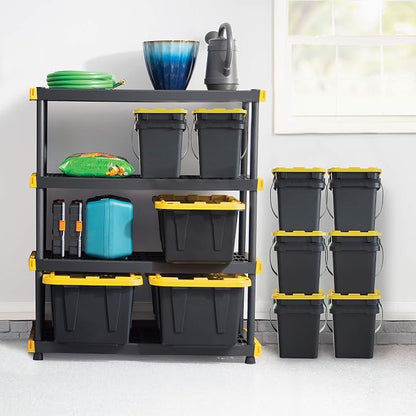 CX BLACK & YELLOW, 5-Gallon Heavy Duty Bucket Tough Storage Container & - Image 8