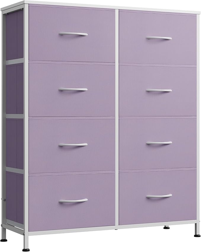 WLIVE Fabric Dresser for Bedroom, Tall Dresser by WLIVE