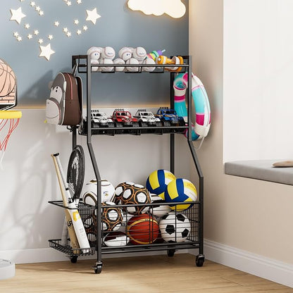 Sports Equipment & Toy Storage Rack by Unknown