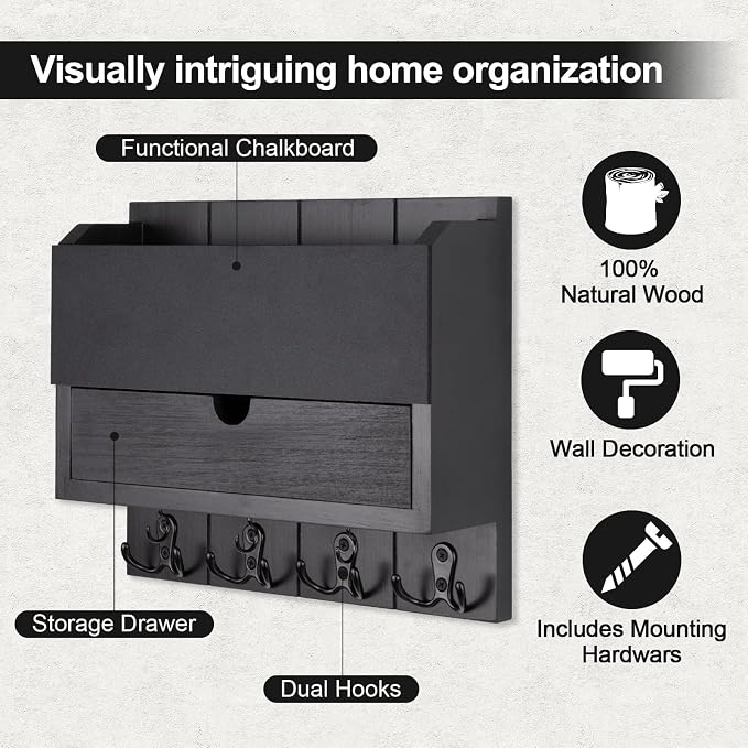 Mail and Key Holder Wall Mount - Image 5