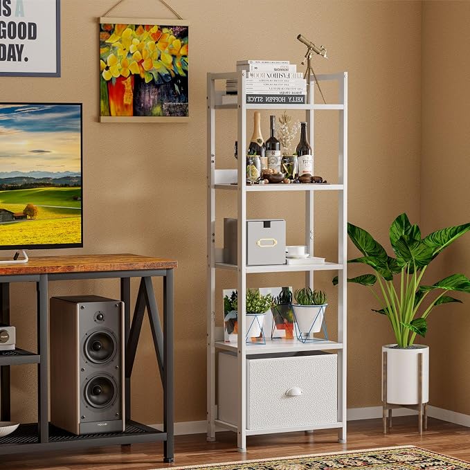 Furologee 5 Tier Bookshelf - Image 6