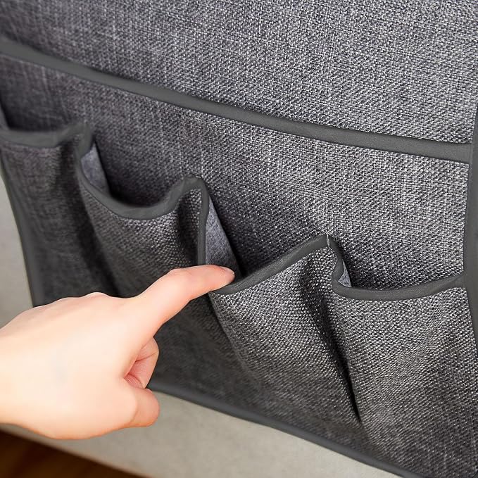 FLYILY Sofa Armrest Organizer Non-Slip Arm Chair Hanging Caddy Remote Control - Image 3