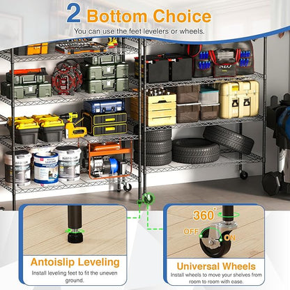 BestOffice | 6-Tier Wire Shelf - Image 3