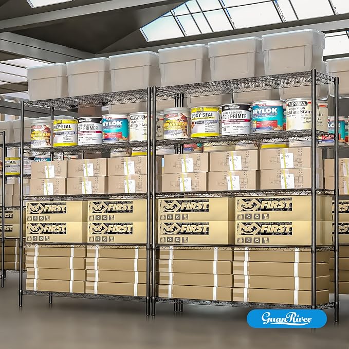Guan River 5-Shelf Heavy Duty Wire Shelving, Metal Shelf, Sturdy and Durable - Image 7