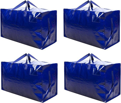 VENO 4 Pack Moving Bags and Large Christmas Decoration Storage Bins by Veno