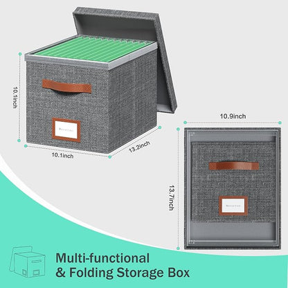 File Organizer Box with Lid File Box - Image 6
