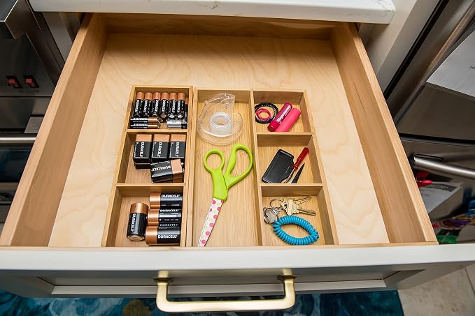 Lipper International 823 Bamboo Wood 3-Compartment Organizer Tray, 11 5/8" x 4 - Image 7