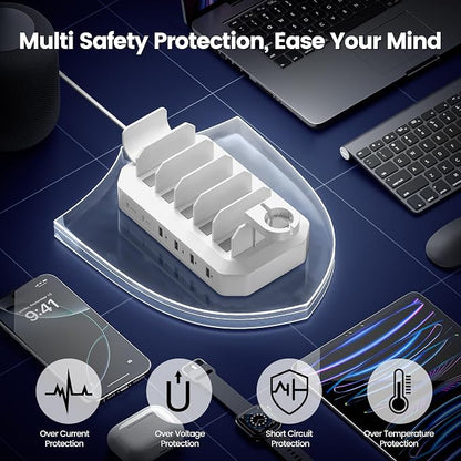95W Fast Charging Station for Multiple Devices【UL & FCC Tested Safer Charging】 - Image 4