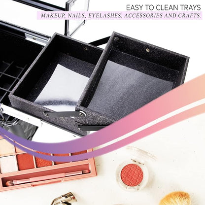 Ver Beauty Armored Acrylic Cosmetic Case Organizer Train Makeup Case - Image 6