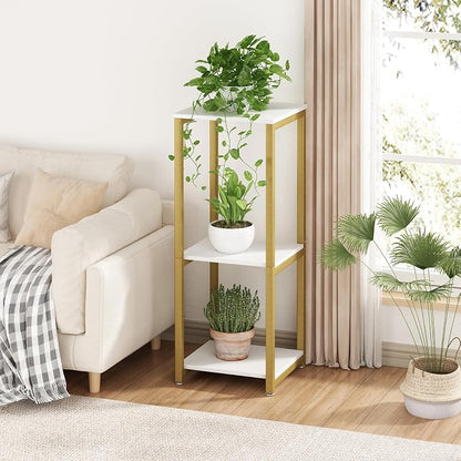 Plant Stand Indoor Corner Tall 3 Tier Metal Modern Flower Storage Plant Shelf - Image 2