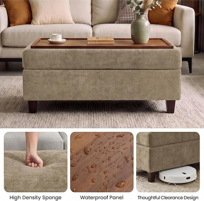 GENTEACO 45" Storage Ottoman Bench - Image 7