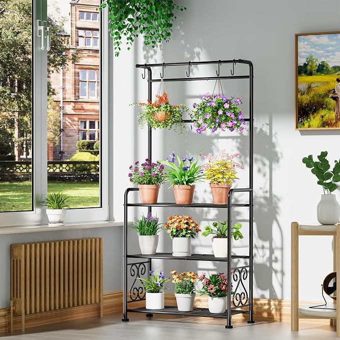 Plant Stand Indoor Outdoor Heavy Duty Metal - Image 5