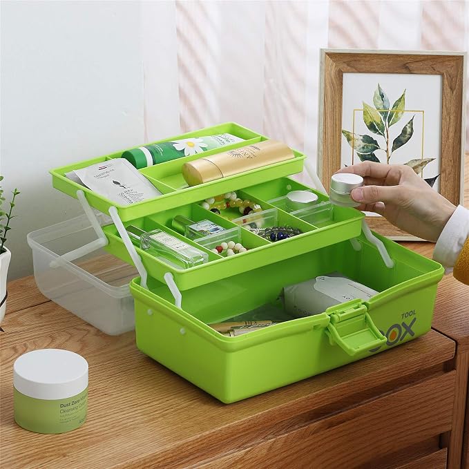 12'' Three-Layer Clear Plastic Storage Box/Tool Box - Image 5
