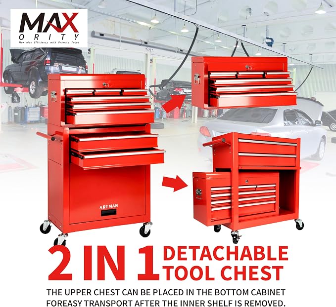 8-Drawer Rolling Tool Chest - Image 3