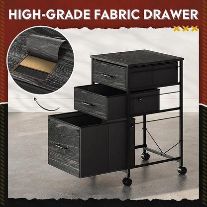 DEVAISE Mobile File Cabinet, Rolling Printer Stand - Image 4