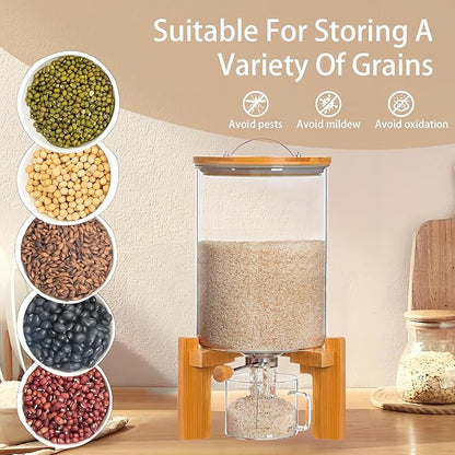Rice Dispenser, Rice Storage Container, Flour and Cereal Container - Image 2
