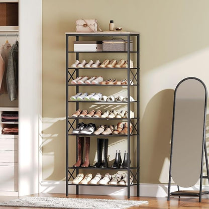 YATINEY 10 Tier Shoe Rack, Large Capacity Shoe Storage Organizer Holds 40 Pairs - Image 9