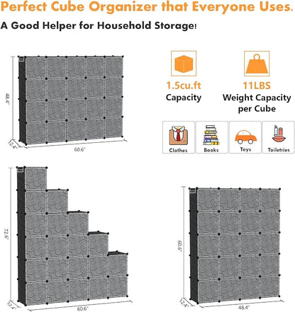 C&AHOME Cube Storage Organizer, 20-Cube Storage Shelving - Image 6