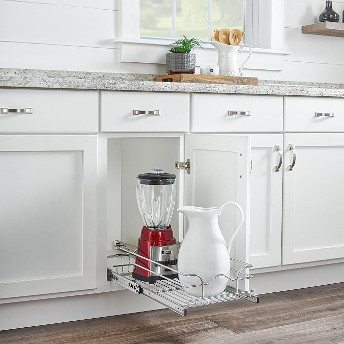 Rev-A-Shelf Pullout Kitchen Cabinet Drawer and Rolling Organizer Cabinet Pantry - Image 2