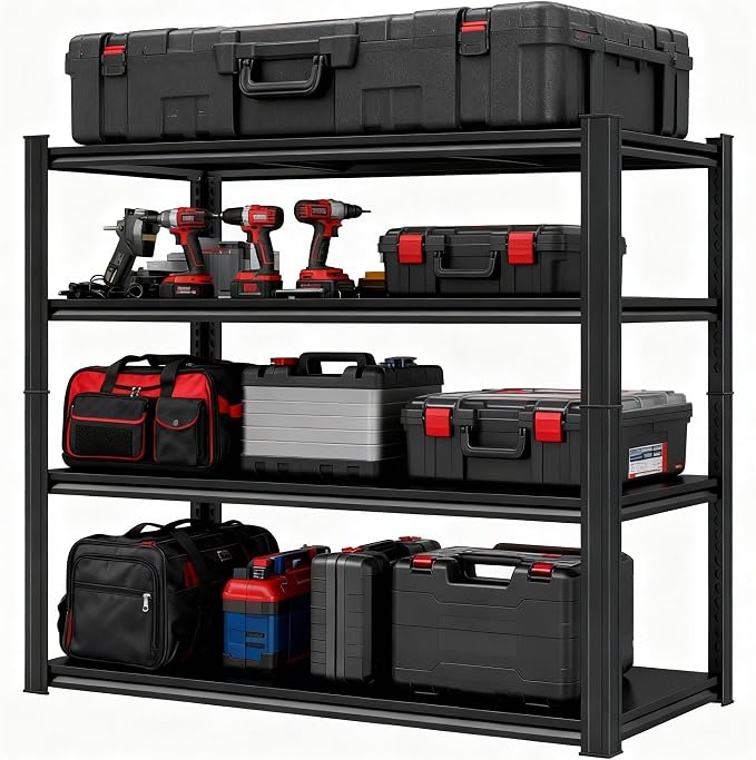 Garage Storage Shelves, 5 Tier Shelving Unit, 40 inch Wide, 18” Deep, 78” Tall - Image 5