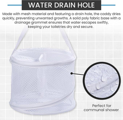 Handy Laundry Portable Shower Caddy Mesh Basket, Small Collapsible Foldable - Image 5