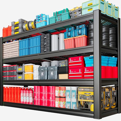 68" Wide Heavy Duty Garage Shelving Units, 4-Tier Deep Storage Shelves by SKZNSA