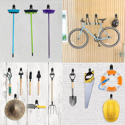 Heavy Duty Garage Hooks 8 Pack, 7.7 inch U Shaped Long Hanger, Wall Mounted - Image 6