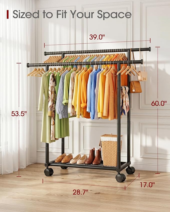 Sakugi Double Rods Clothes Rack - Image 4
