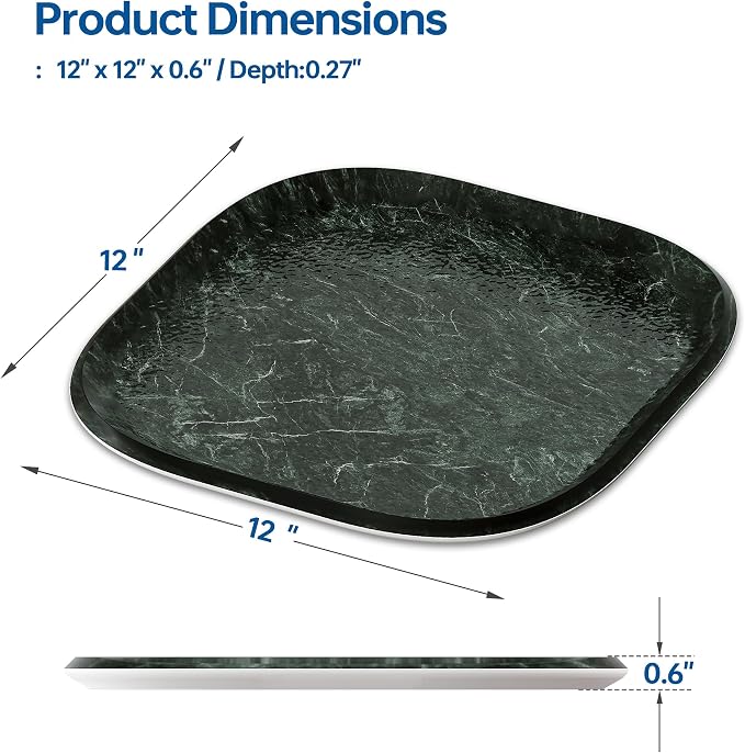 Vanity Decorative Tray, Bathroom Tray Countertop Organizer - Image 4