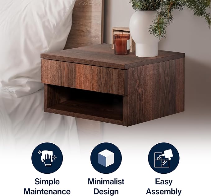 JONATHAN Y NST2002A Ettore 15.71" Mid-Century Modern Floating Wall Mounted - Image 6