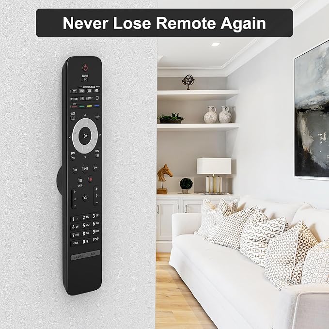 YYILIS Magnetic Remote Control Holder Wall Mount, 4 Pack TV Remote Control - Image 8