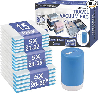 Cozy Essential Travel Vacuum Storage Bags by CozyEssential