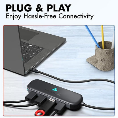 Type C to 4 Port Wozoyo USB 3.2 Hub, 4XUSB 5 Gbps, Data Transfer Upto 5Gbps - Image 6