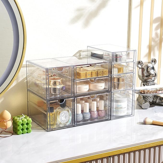 Prsildan Acrylic Drawer Makeup Organizer - Image 2