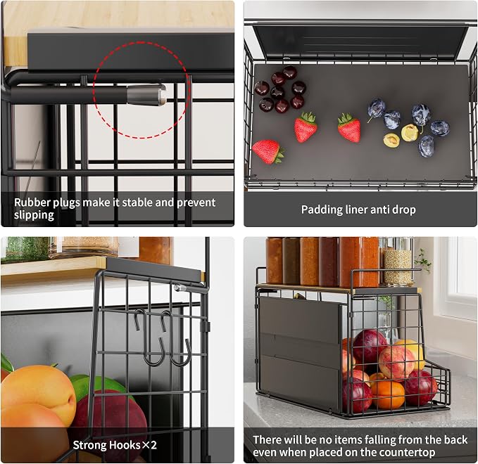 Magnetic Shelf for Fridge, Large Container Magnetic Spice Rack for Refrigerator - Image 4