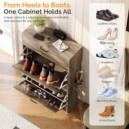 VINGLI Shoe Cabinet Storage for Entryway Ultra Slim - Image 7