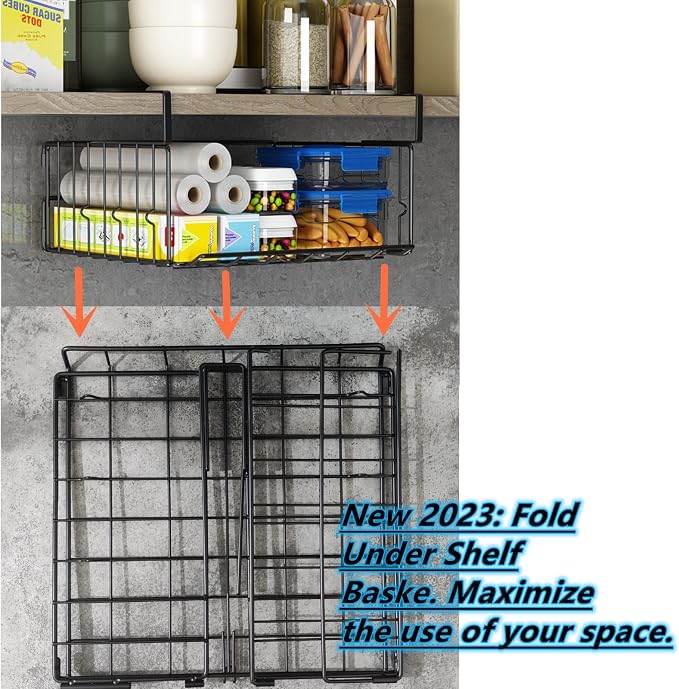 Under Shelf Basket Storage 2Pack - Image 5