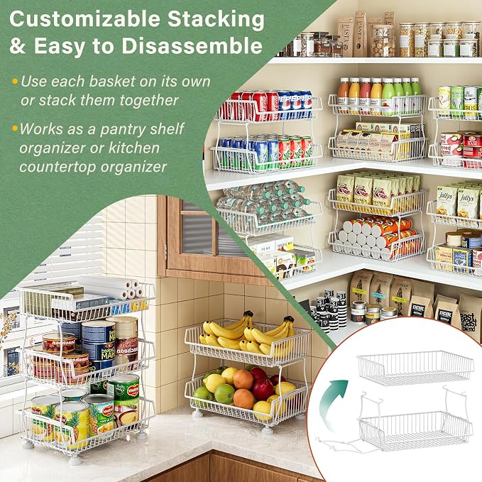 OKZEST Pantry Organizers and Storage Cart - Image 5